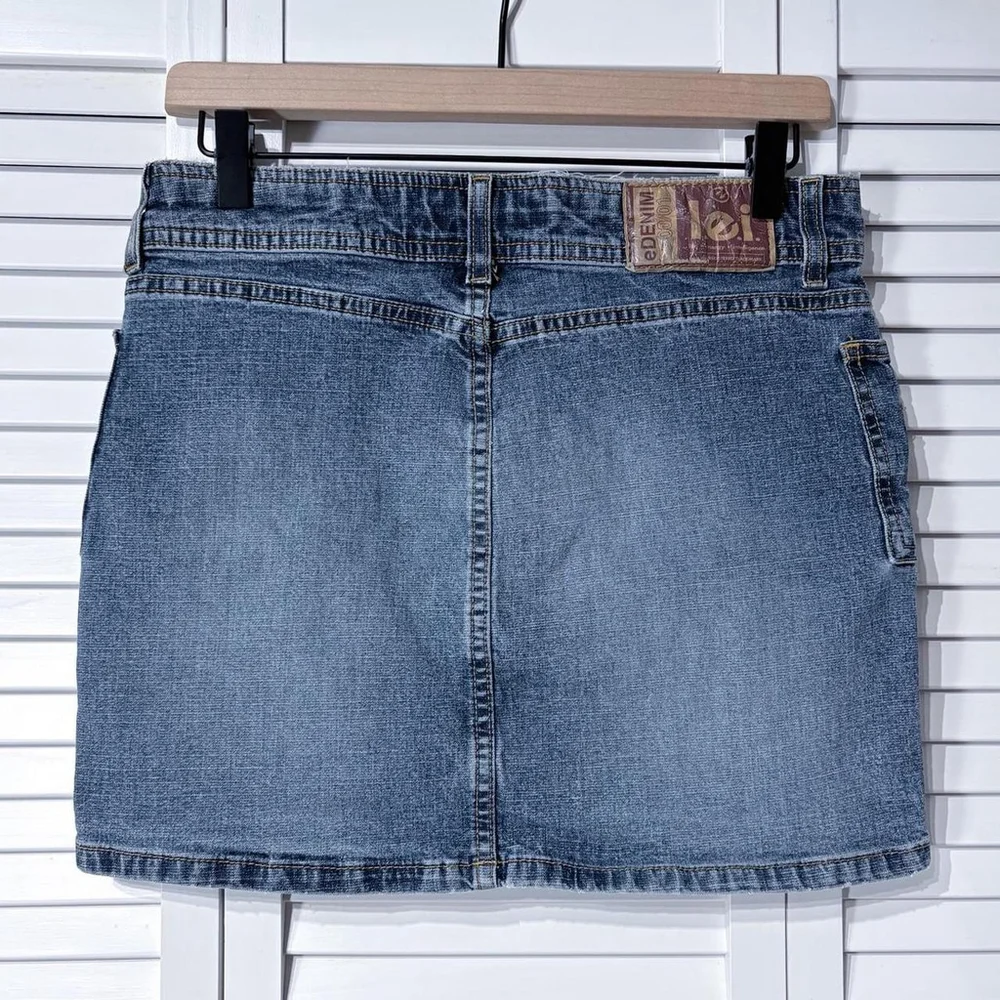 LEI denim mini skirt